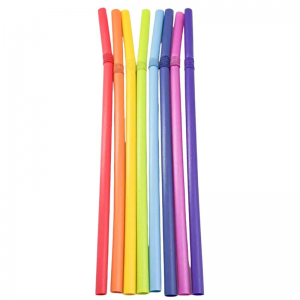 Mult-Color Sugarcane Bent Straw 