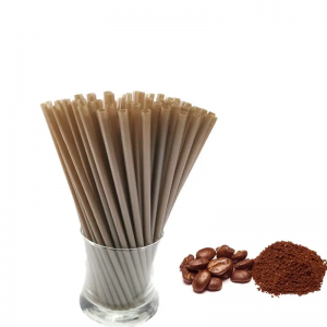 PLA Cofffee Grounds Straw 