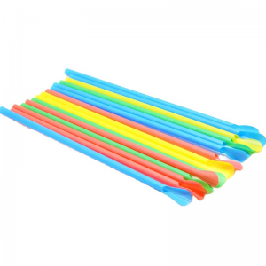 PLA Colorful Spoon Straw  