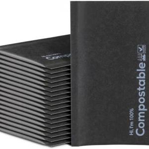 black compostable kraft paper mailing bags