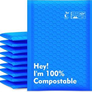 blue bubble padded protective cushion bag