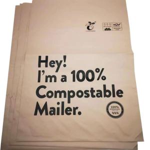 dark pink compostable mailing bags envelopes