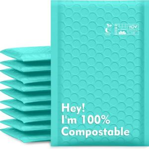 green bubble padded protective cushion bag