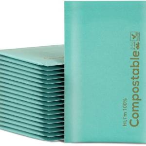  green compostable kraft paper mailing bags