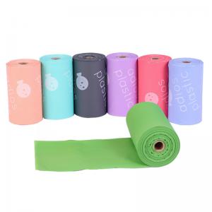 multi color compostable dog poop bag