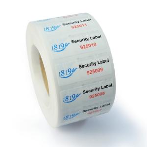 security biodegradable sticker