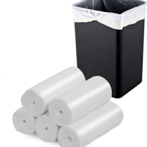 white compostable garbage bag